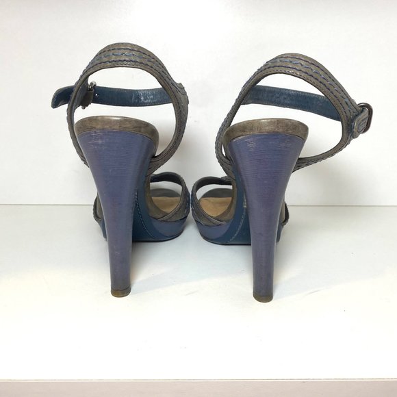 Miu Miu Gray Heeled Sandals - Picture 5 of 7